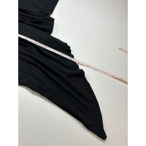 Bryn Walker Dress Black Small Long Sleeve Fit & Flare Scoop Neck Asymmetrical - Picture 7 of 10